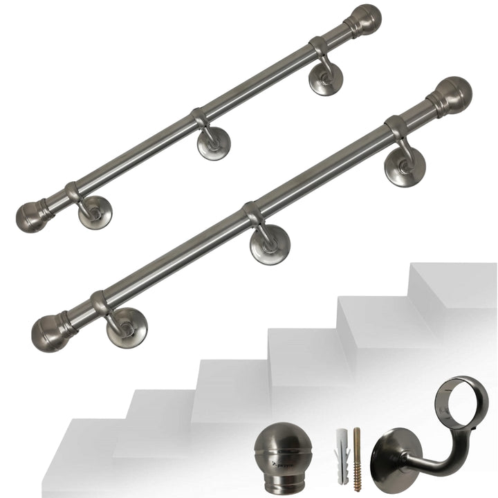 Corrimano a muro in Acciaio inox con Finale a Palla