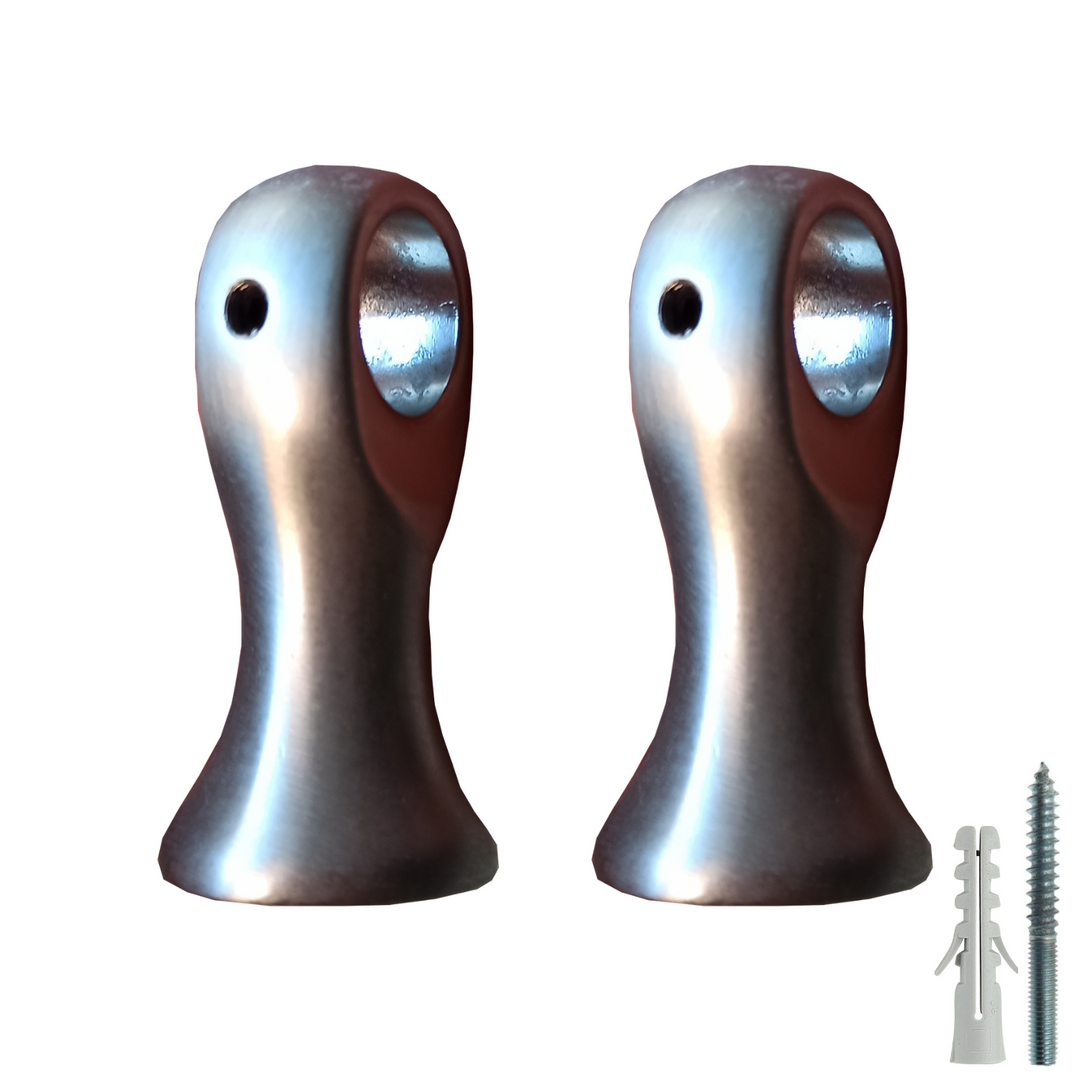 Supporti per bastoni tende in Metallo V47 2pz. + viti e tasselli