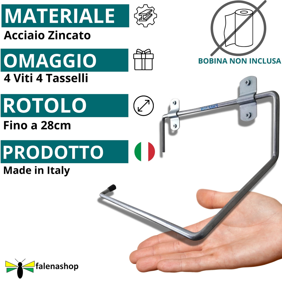 Parpyon® Portarotolo industriale a muro parete 3022