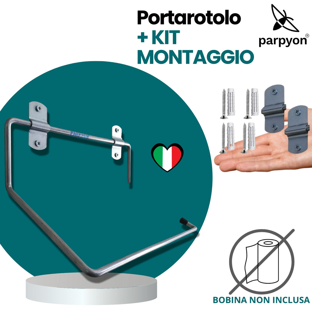 Parpyon® Portarotolo industriale a muro parete 3022