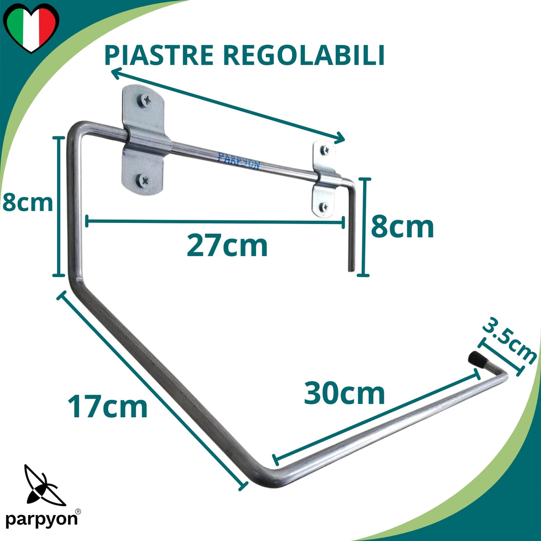Parpyon® Portarotolo industriale a muro parete 3022