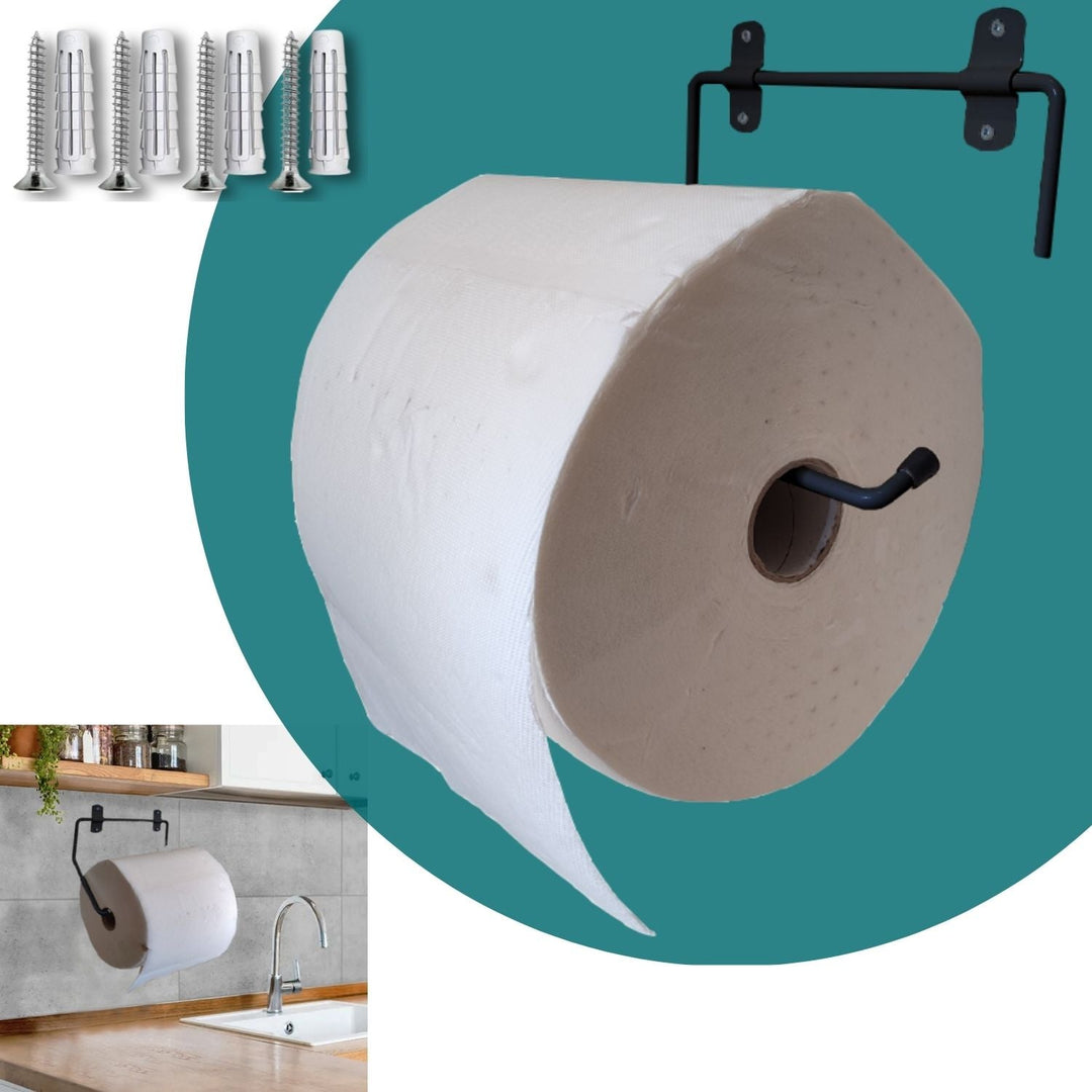 Portarotolo industriale a muro 302 Nero parpyon