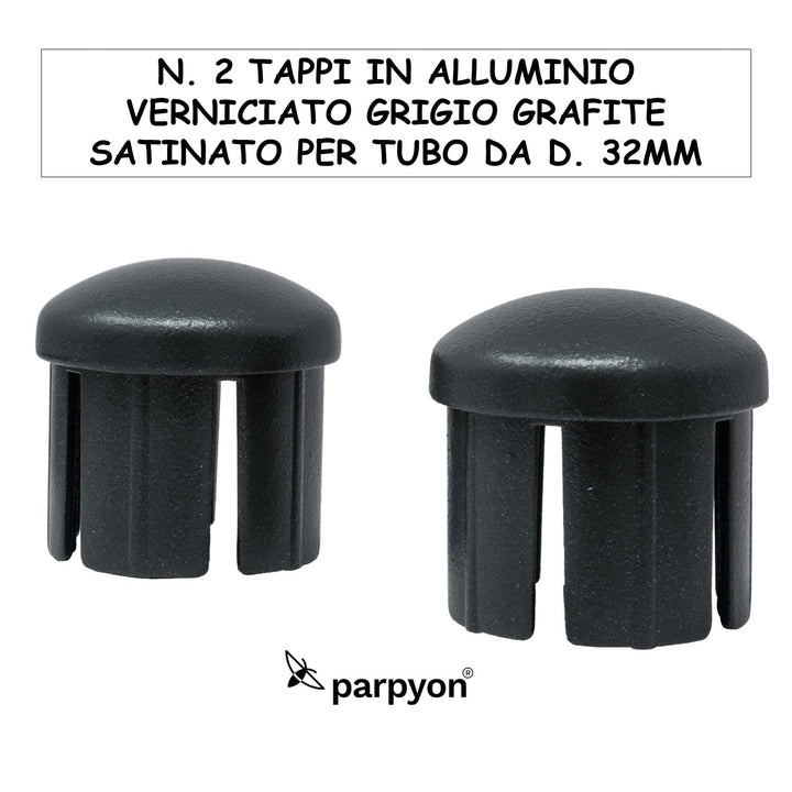 Accessori Ringhiera Grigio - Tappi corrimano d.32