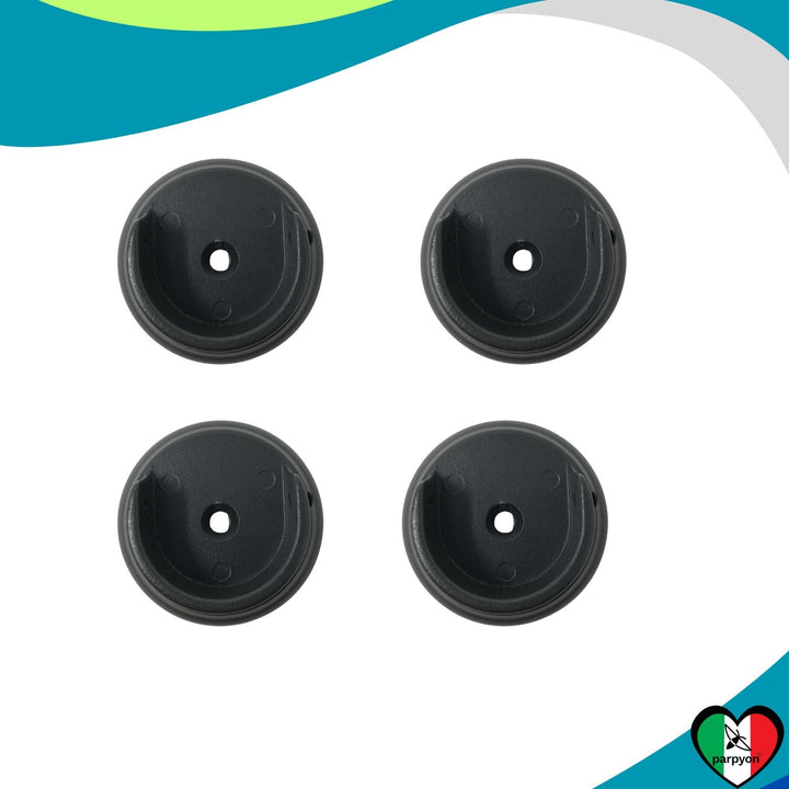 Accessori Ringhiera Grigio G. - Supporti a Muro Tubo D.13mm -4Pz