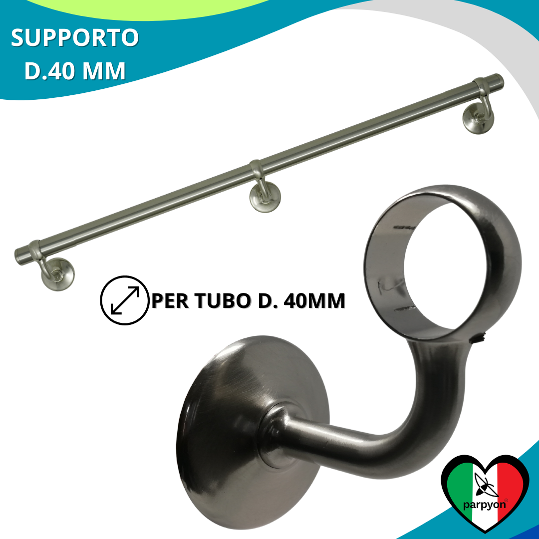 Accessori corrimano D.40 Supporto tubo Mod.250-40