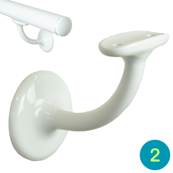 Accessori corrimano - Supporto tubo Mod V42R Bianco
