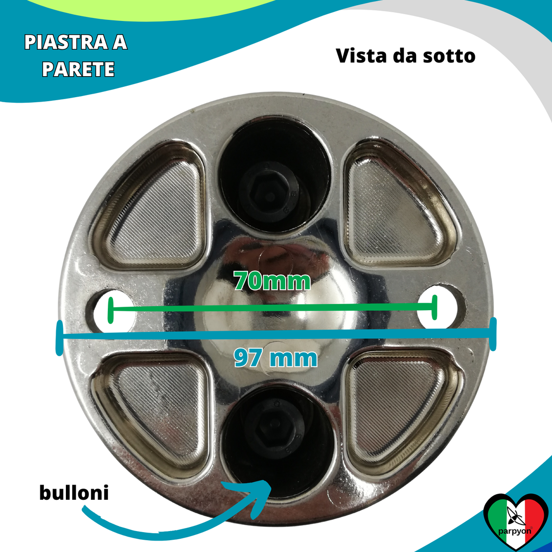 Accessori Ringhiera - Piastra Fissaggio a Parete