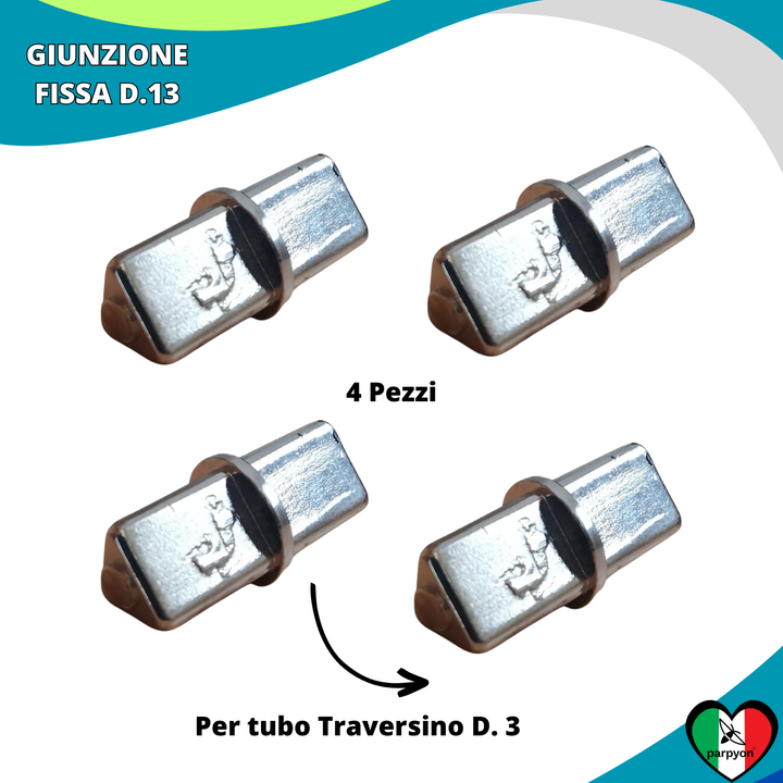Accessori Ringhiera - Giunzione Tubo D.13