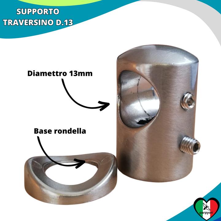 Accessori Ringhiera I Supporti Traversino 4Pz