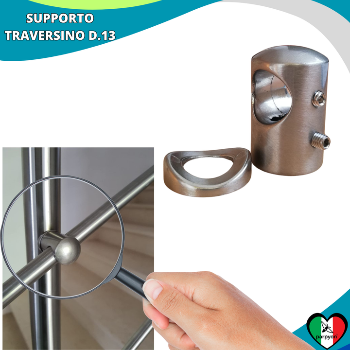 Accessori Ringhiera I Supporti Traversino 4Pz