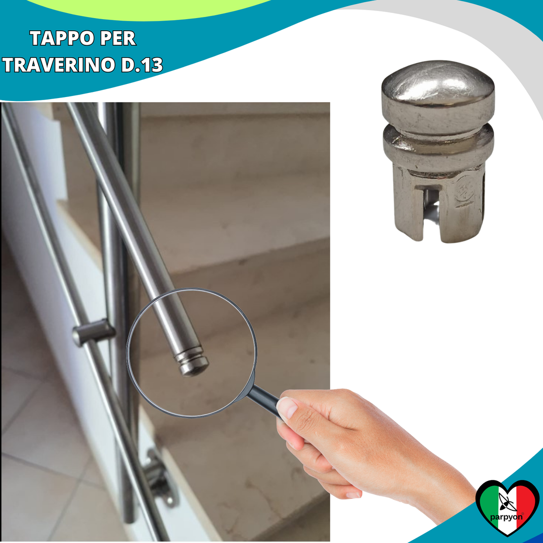 Accessori Ringhiera - Tappi Traversino D. 13mm - 4Pz