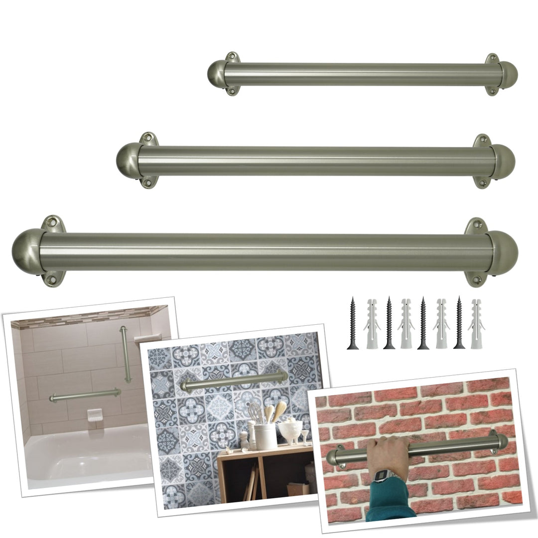 Corrimano Acciaio Inox a muro con supporti 519