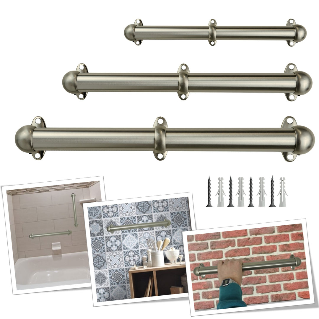 Corrimano Acciaio Inox a muro con supporti 519