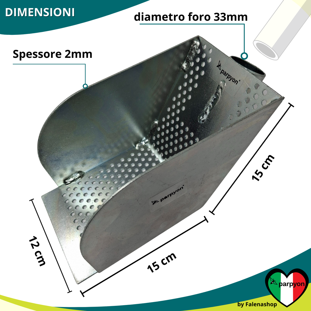 Paletta Forata Per Pulizia Tombini Griglie Canali Canaline Di Scolo Acciaio