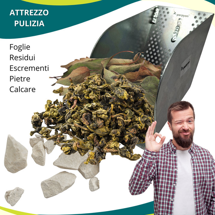 Paletta Forata Per Pulizia Tombini Griglie Canali Canaline Di Scolo Acciaio