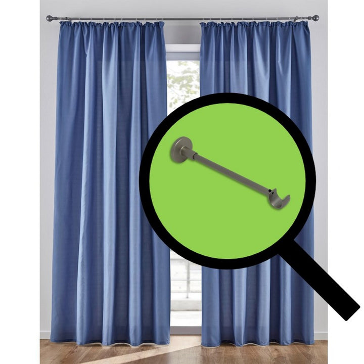 Supporti per bastoni tende in Metallo 859 2pz. + viti e tasselli