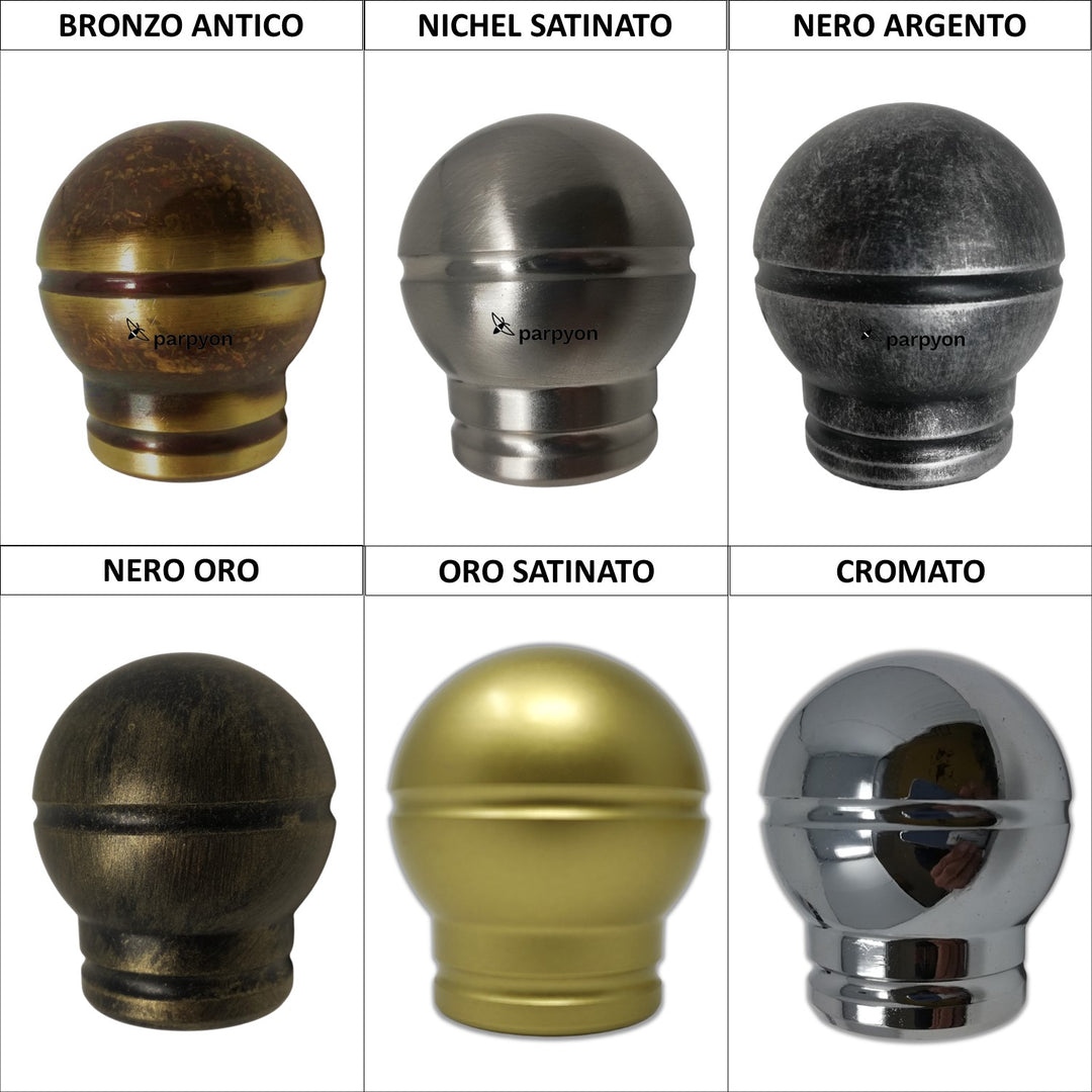 Accessori corrimano D.32 Tappi finale a Palla