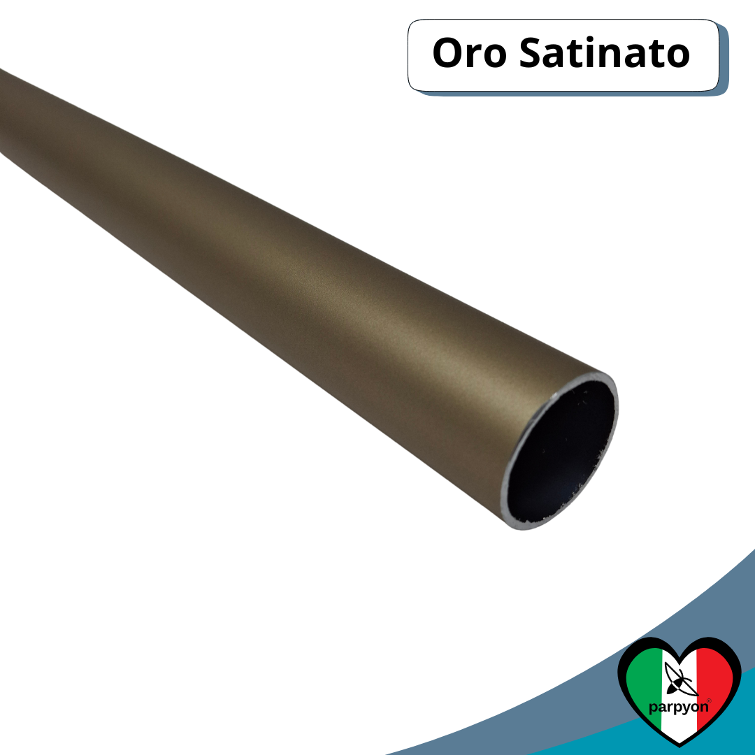 Tubo in metallo D.32 colore Oro Satinato