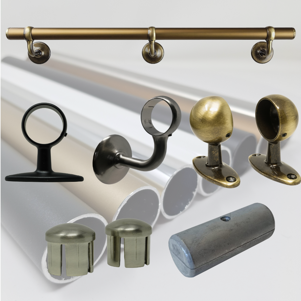accessori componenti per corrimano tubo a muro