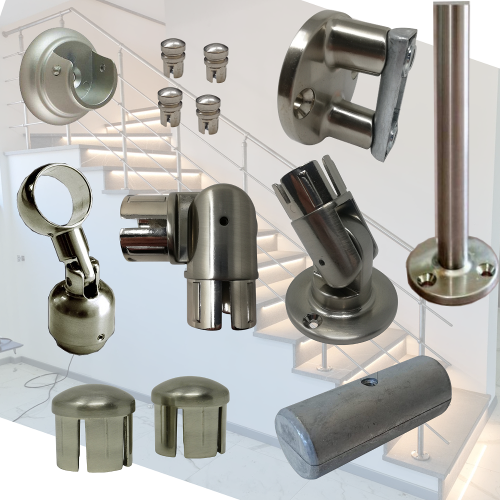 accessori componenti per costruire una ringhiera fi da te in Acciaio Inox