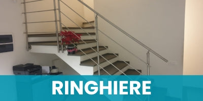 Ringhiere scala interna in acciaio Inox per scala balaustra