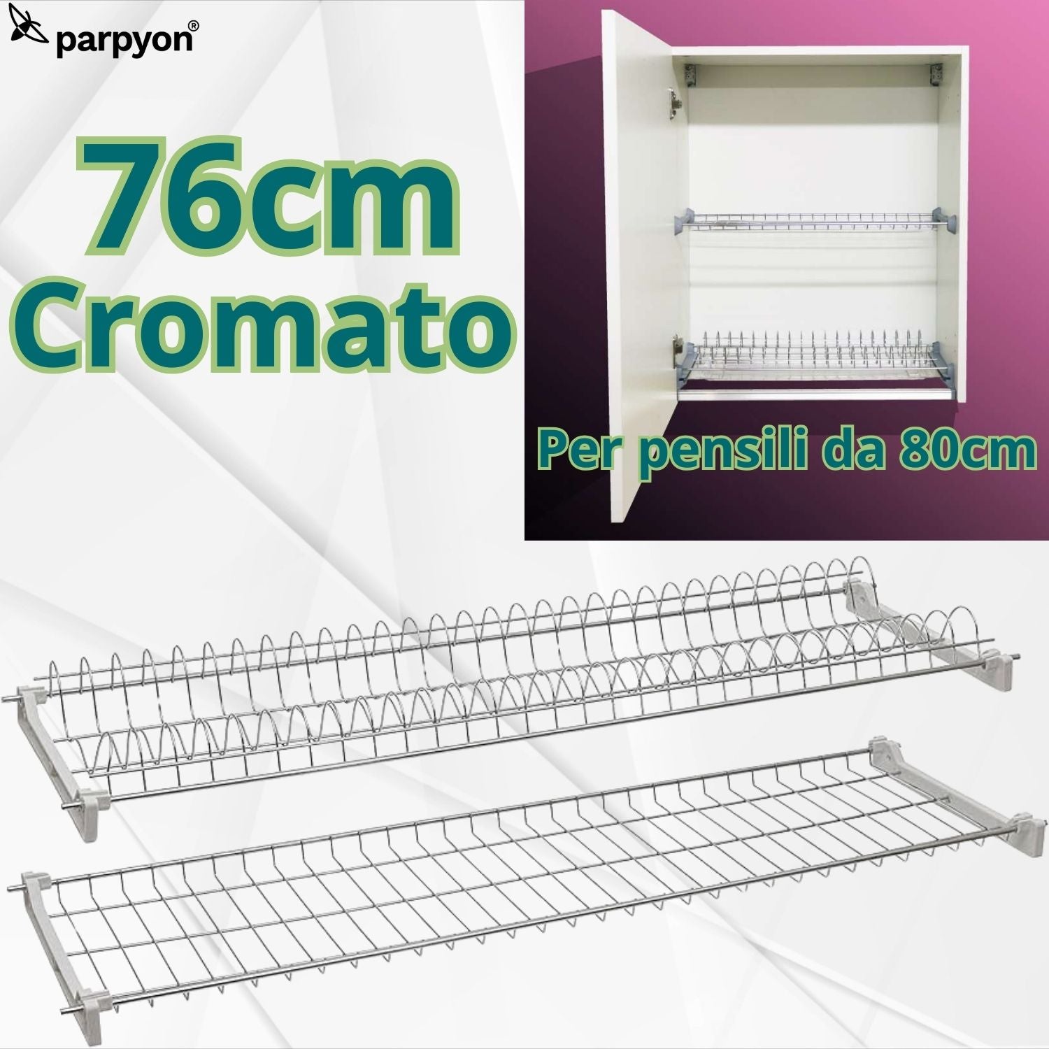 SCOLAPIATTI PER PENSILE RACCOGLIGOCCE lunghezza cm. 86 con molla SCOLAPIATTI PER PENSILE RACCOGLIGOCCE lunghezza cm. 86 con molla