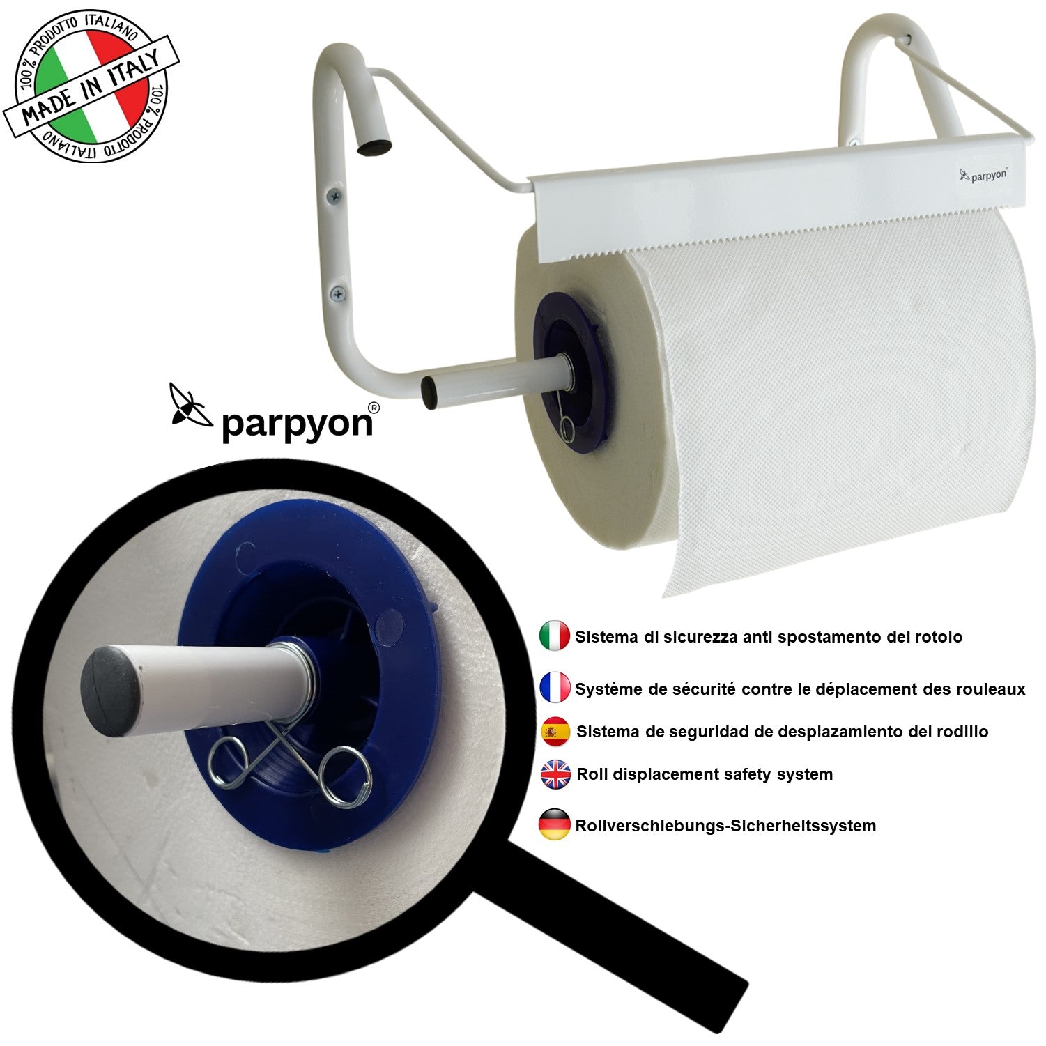 Portarotolo Da Cucina In Acciaio Inox SUS304 | Salvaspazio Sotto Mobile | 33 Cm Per Carta Da Cucina E Pellicola