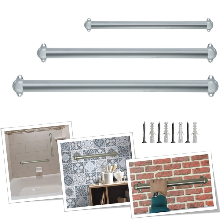 Corrimano a muro in Alluminio con supporti 519
