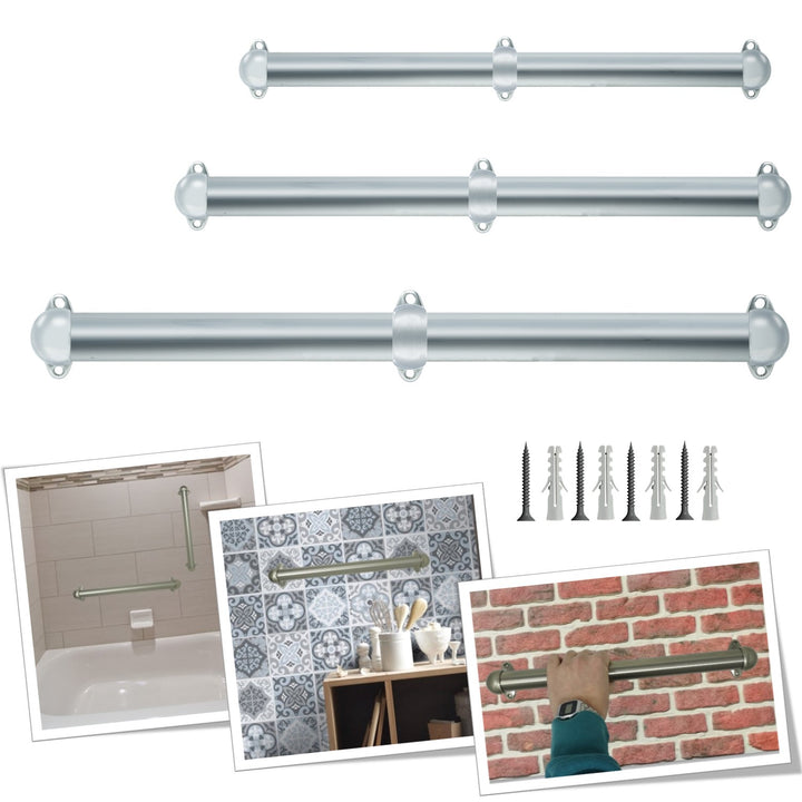 Corrimano a muro in Alluminio con supporti 519