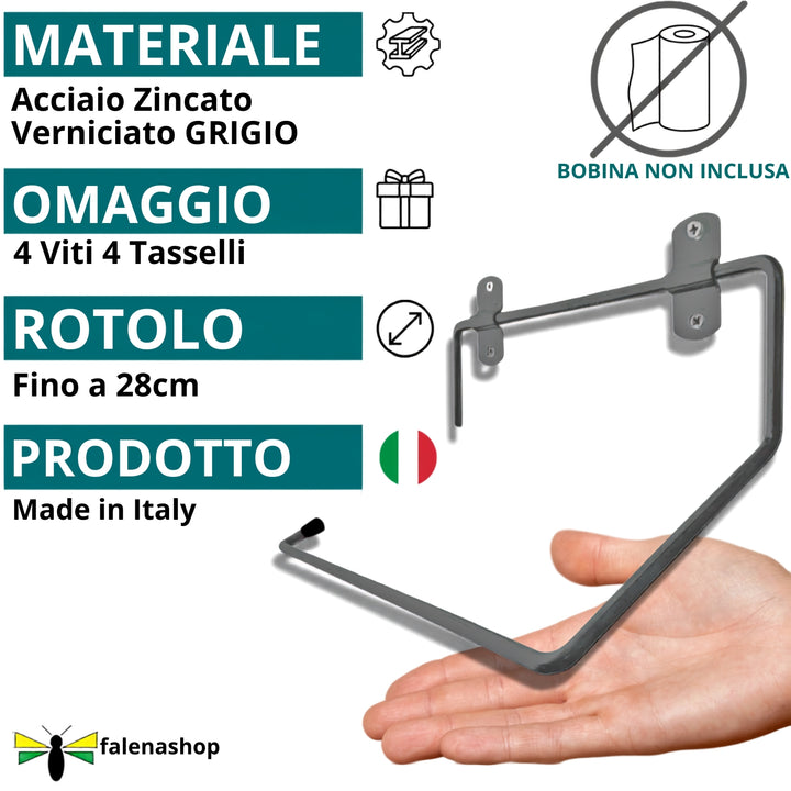 Parpyon® Portarotolo industriale a muro parete 3022