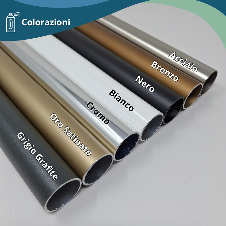 Corrimano a muro in Metallo Cromato con supporti 518