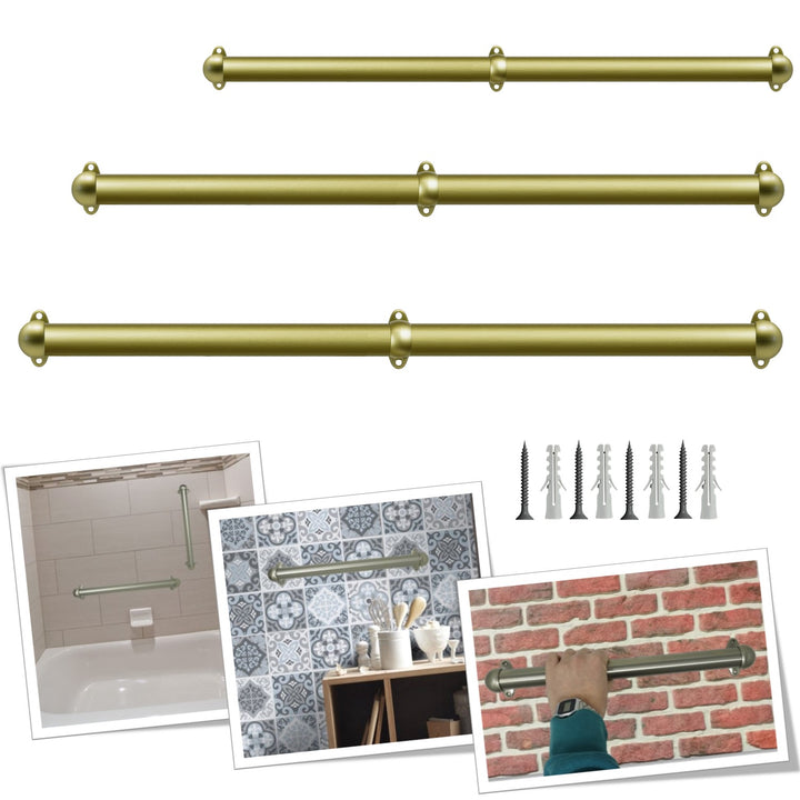 Corrimano a muro in Alluminio con supporti 519