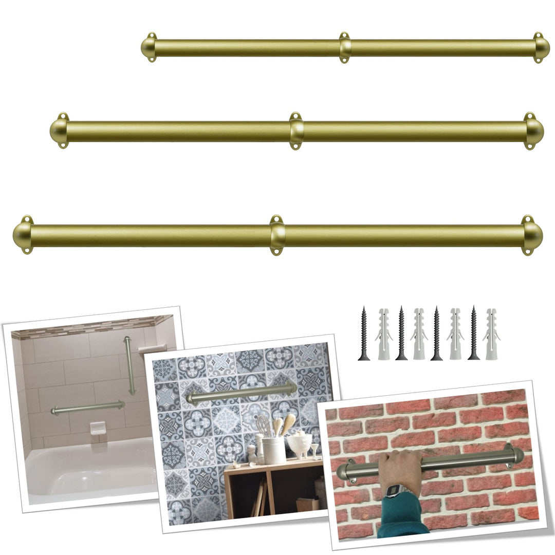 Corrimano a muro in Alluminio con supporti 519