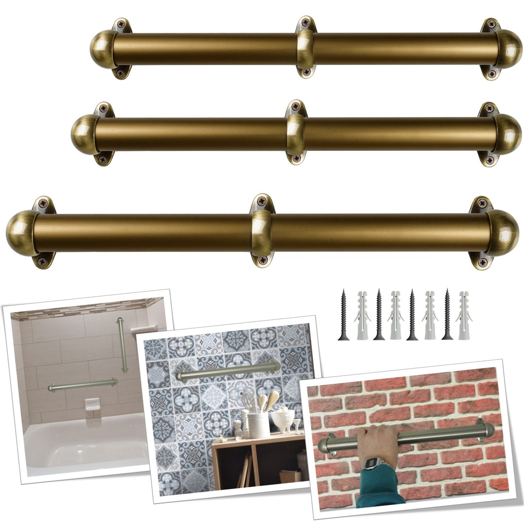 Corrimano a muro in Alluminio con supporti 519