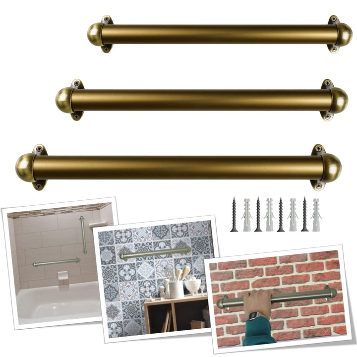 Corrimano a muro in Alluminio con supporti 519